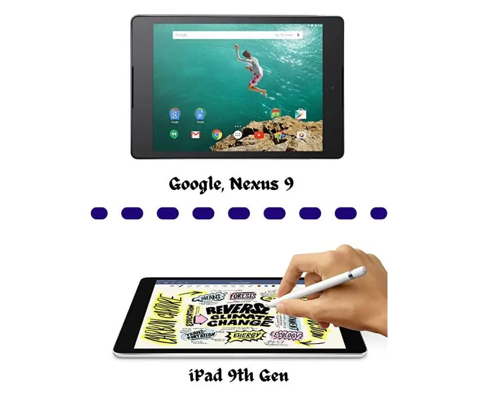 Google Nexus 9 Vs Apple 10.2-inch iPad