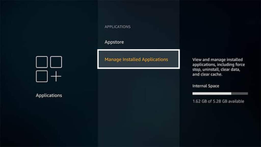 Manage installed Applications