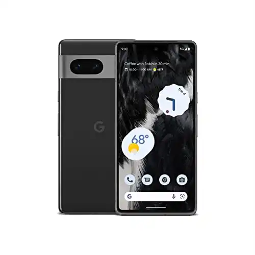 Google Pixel 7-5G Android Phone - Unlocked Smartphone with Telephoto Lens, Wide Angle Lens, and 24-Hour Battery - 128GB - Obsidian