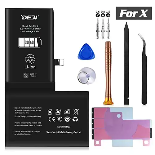 DEJI Battery for iPhone X,