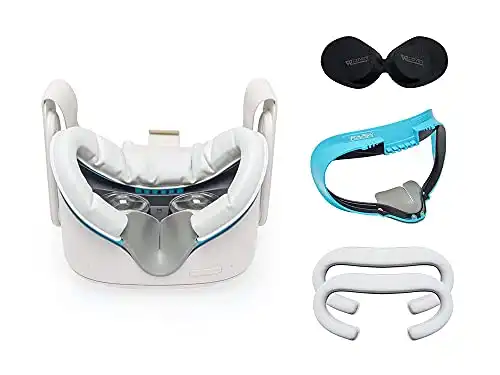 VR Cover Facial Interface and Foam Replacement Set for Meta Quest 2