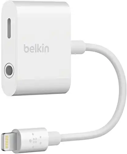 Belkin F8J212btWHT 3.5mm Audio + Charge Rockstar (iPhone Aux Adapter)