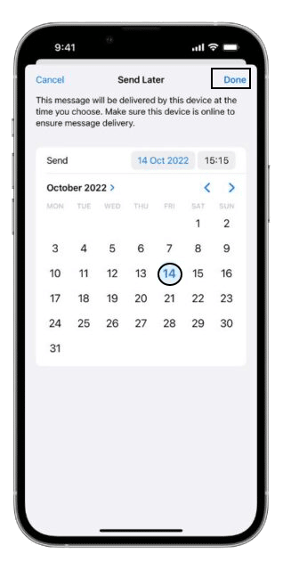 Schedule Emails in iOS 16