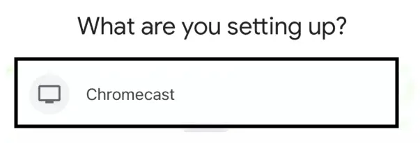 Select Chromecast as an selective device