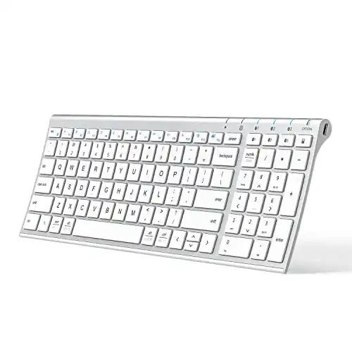 iClever BK10 Bluetooth Keyboard, Multi Device Keyboard