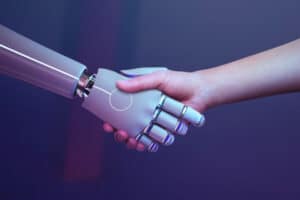 robot handshake human
