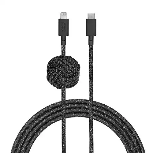 Native Union Night Cable - 10ft Ultra-Strong Reinforced Durable USB-C to Lightning