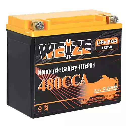Weize Lithium YTX20L-BS Motorcycle Battery