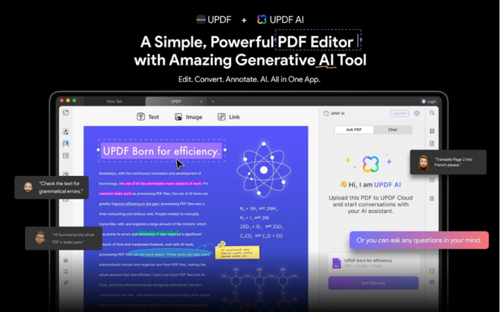 AI powered pdf editor