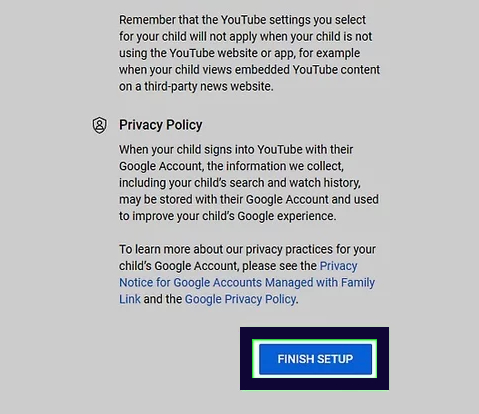 parental controls on YouTube