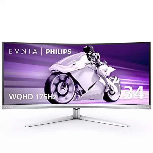 PHILIPS Evnia 34M2C8600 QD OLED Curved Gaming Monitor